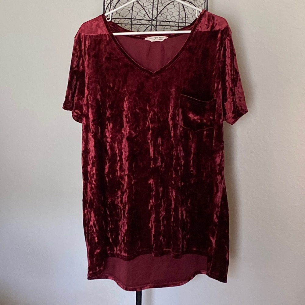 Spring & Mercer velvet shirt size XXL